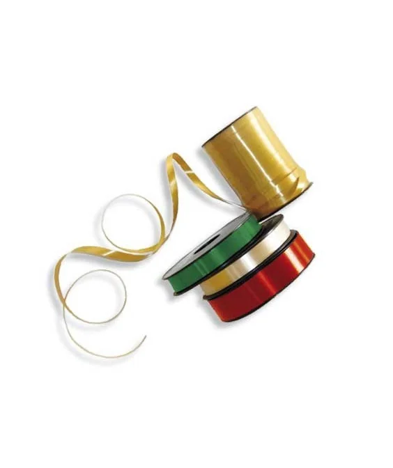 Rolo de Fita Metalizada para Embrulho 10mm x 100M 15 Vermelho Rolo de Fita Metalizada para Embrulho 10mm x 100M 15 Vermelho