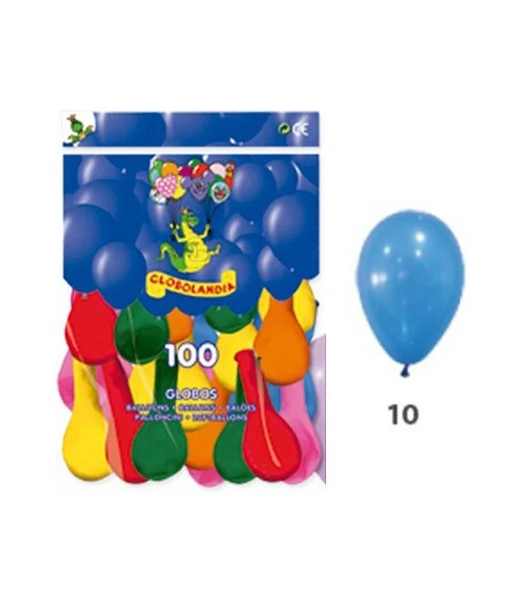 Saco c/100 Balões Lisos Opacos 10P 10 Azul Escuro Saco c/100 Balões Lisos Opacos 10P 10 Azul Escuro