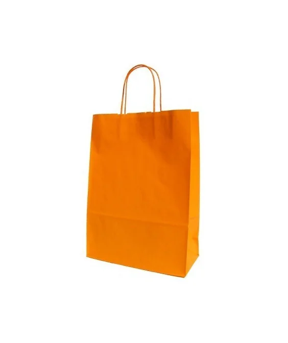 Saco Papel Pequeno A4 24x11x32cms Laranja Saco Papel Pequeno A4 24x11x32cms Laranja