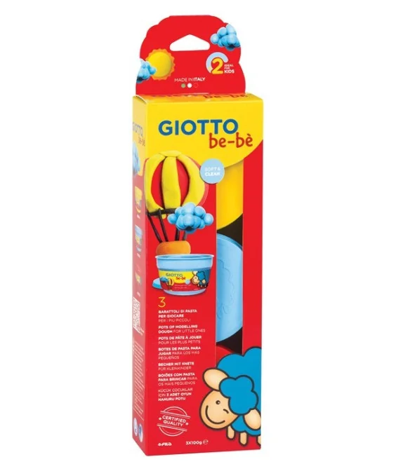 Set Giotto Bebé 3 Boiões Pasta de Modelar 462501 Set Giotto Bebé 3 Boiões Pasta de Modelar 462501