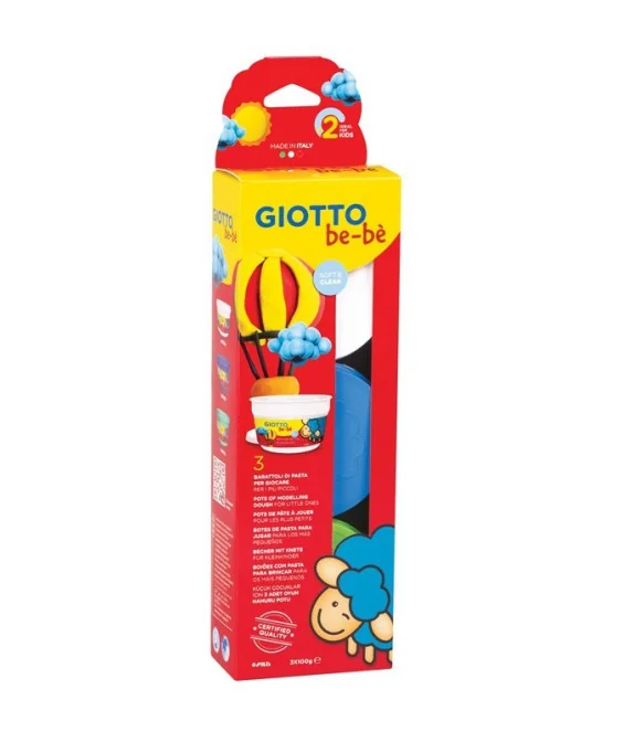 Set Giotto Bebé 3 Boiões Pasta de Modelar 462503 Set Giotto Bebé 3 Boiões Pasta de Modelar 462503
