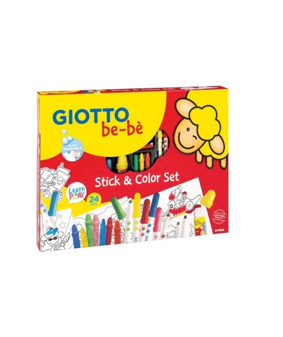 Set Giotto Bebé para Colorir Stick & Color 467100 Set Giotto Bebé para Colorir Stick & Color 467100