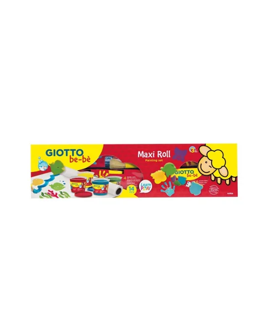 Set Giotto Bebé Pintura a Dedos + Maxi Rolo 471800 Set Giotto Bebé Pintura a Dedos + Maxi Rolo 471800