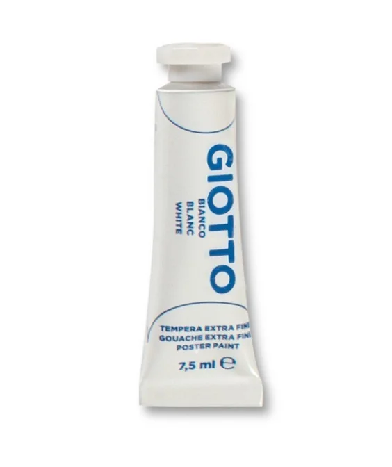Tubo Guache Escolar Giotto 7.5 ml 351001 Branco Tubo Guache Escolar Giotto 7.5 ml 351001 Branco