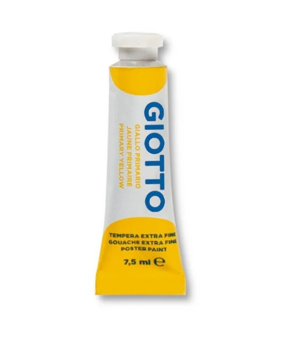 Tubo Guache Escolar Giotto 7.5 ml 351002 Amarelo Primário Tubo Guache Escolar Giotto 7.5 ml 351002 Amarelo Primário