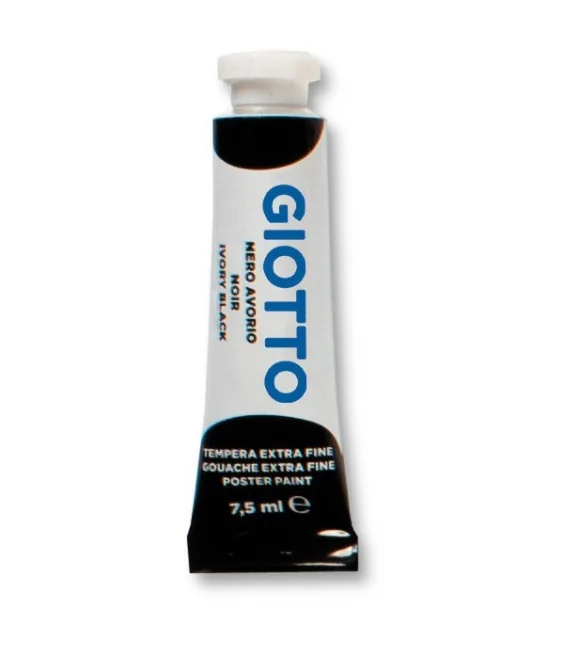 Tubo Guache Escolar Giotto 7.5 ml 351024 Preto Tubo Guache Escolar Giotto 7.5 ml 351024 Preto