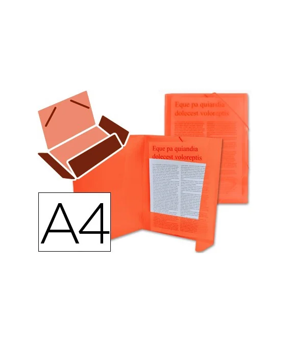 Pasta de Elásticos Plástica Liderpapel A4 Vermelha Transparente Pasta de Elásticos Plástica Liderpapel A4 Vermelha Transparente