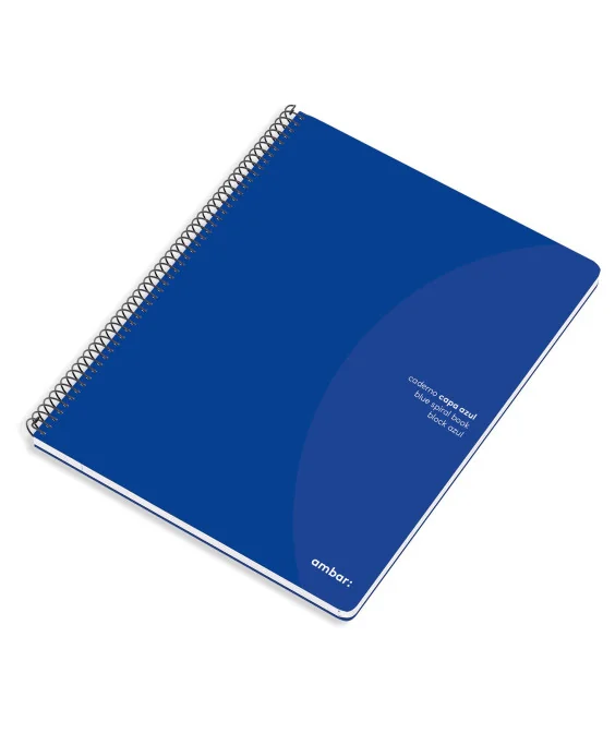 Caderno Espiral Ambar Capa Azul A4 Pautado Caderno Espiral Ambar Capa Azul A4 Pautado