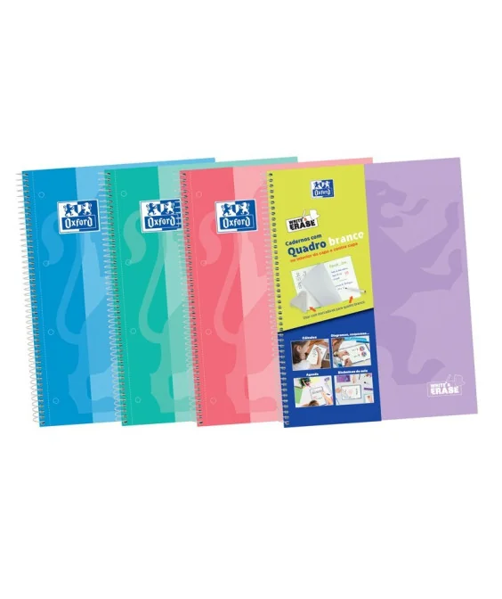 Caderno Espiral Oxford Capa Dura W&E A4 Pautado Cores Pastel Caderno Espiral Oxford Capa Dura W&E A4 Pautado Cores Pastel