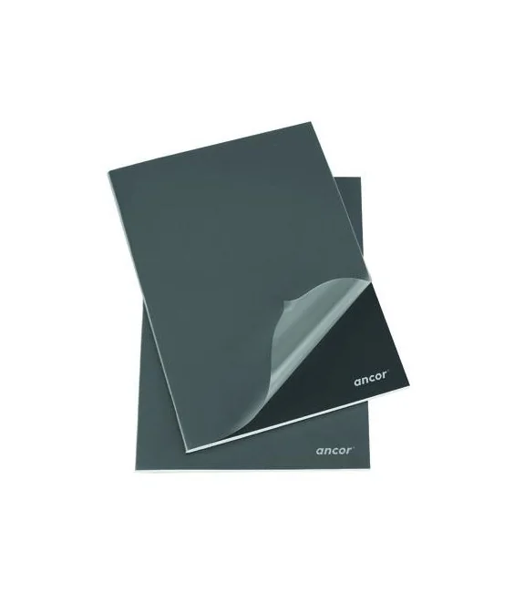 Caderno Capa Preta Plástica A5 Quadriculado 80fls/60grs Caderno Capa Preta Plástica A5 Quadriculado 80fls/60grs