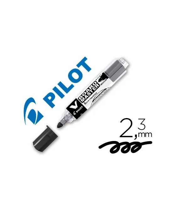 Marcador Pilot V-Board Master Para Quadro Branco Traço 2,3mm Tinta Líquida Preto Marcador Pilot V-Board Master Para Quadro Branco Traço 2,3mm Tinta Líquida Preto