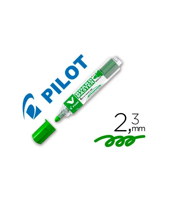 Marcador Pilot V-Board Master Para Quadro Branco Traço 2,3mm Tinta Líquida Verde Marcador Pilot V-Board Master Para Quadro Branco Traço 2,3mm Tinta Líquida Verde