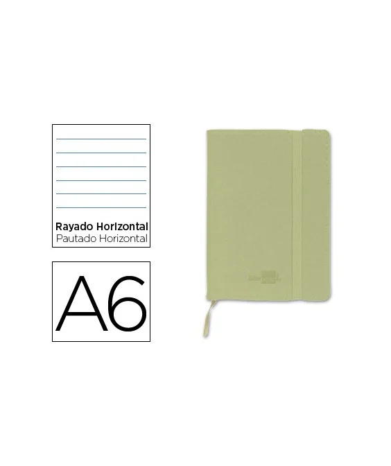 Caderno Apontamentos Liderpapel A6 Pautado Verde Caderno Apontamentos Liderpapel A6 Pautado Verde