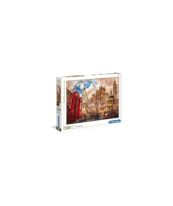 Puzzle Vintage London Clementoni 1500 peças Puzzle Vintage London Clementoni 1500 peças