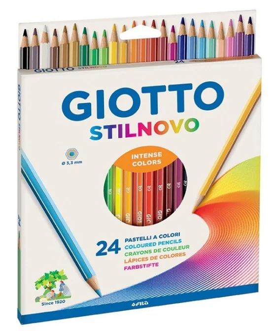 Caixa 24 Lápis de Cor Giotto Stillnovo 256600 Caixa 24 Lápis de Cor Giotto Stillnovo 256600