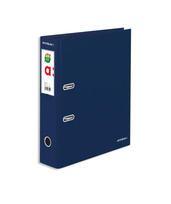 Pasta de Arquivo L/L 80mm Liso Azul Clássico Ambar Pasta de Arquivo L/L 80mm Liso Azul Clássico Ambar