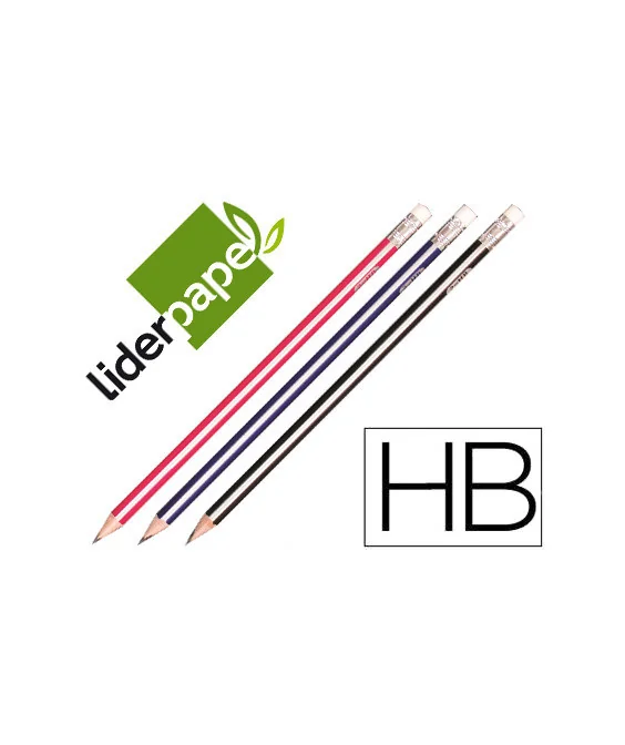 Lápis de Carvão Triangular C/ Borracha Grafite HB Lápis de Carvão Triangular C/ Borracha Grafite HB