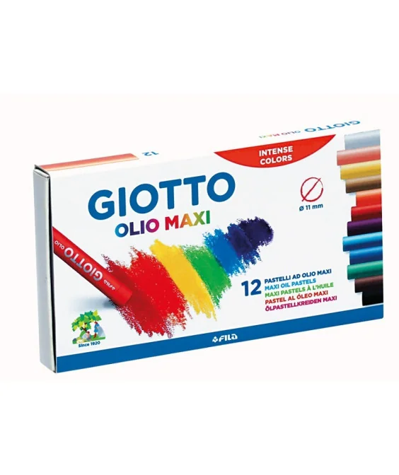 Caixa c/12 Lápis de Pastel Óleo Giotto 293400 Caixa c/12 Lápis de Pastel Óleo Giotto 293400