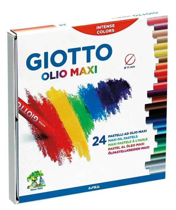 Caixa c/24 Lápis de Pastel Óleo Giotto 293100 Caixa c/24 Lápis de Pastel Óleo Giotto 293100