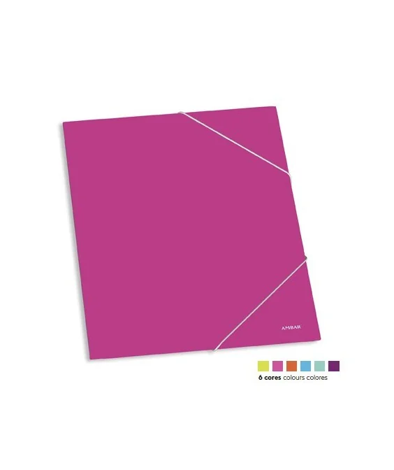 Capa em Cart. Plastificada c/ Elásticos Ambar School A3 Capa em Cart. Plastificada c/ Elásticos Ambar School A3