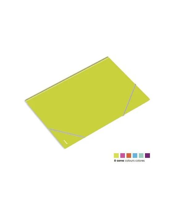 Capa em Cart. Plastificada c/ Elásticos Ambar School Alm Capa em Cart. Plastificada c/ Elásticos Ambar School Alm